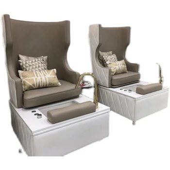 Красивое кресло для дизайна ног, маникюрный салон, стиль дивана для ванны для ног, спа-диван для массажа ног, с серфингом
