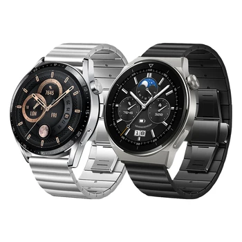 Металлический Ремешок из нержавеющей стали для Huawei Watch GT3 Pro Браслет Watch3 42 мм 46 мм GT2 Сменные ремешки для часов