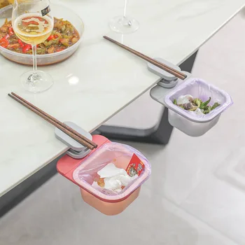Многофункциональный Вращающийся обеденный стол, ведро для остатков посуды, Кухонное хранилище, Мусорное ведро, тарелка для тарелок, настольный ящик для хранения