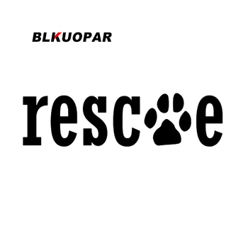 Наклейка для автомобиля с собакой-спасателем BLKUOPAR, защищающая от царапин, модное солнцезащитное украшение, креативная штамповка, аксессуары для бампера автомобиля JDM