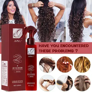 Несмываемый кондиционер для Разглаживания волос Yanjiayi Hair Conditioner Hair Smooth Anti-Frizz Для Вьющихся, сухих, Поврежденных волос C5I6