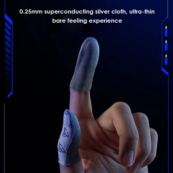 Обновленные игровые перчатки для пальцев с коробкой, дышащие кончики пальцев для мобильных игр PUBG, Ультратонкие игровые аксессуары для пальцев