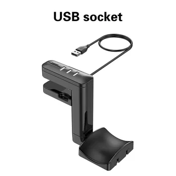 Подставка для наушников, универсальный поворотный держатель гарнитуры для компьютерных игр с USB-портами, вешалка для наушников под столом, кронштейн для наушников