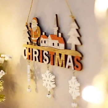 Рождественские креативные подвески Для дома, ресторанов, изделий ручной работы, дверных украшений, Рождественских подарков