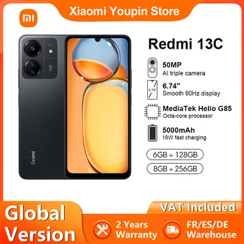 Смартфон Xiaomi Redmi 13C 6GB 128GB MTK Helio G85 Восьмиядерный 6,74 