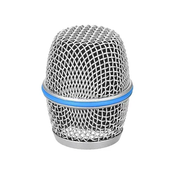 Сменная головка микрофона из стальной сетки Решетка для портативного микрофона Сетчатая головка для Beta87A