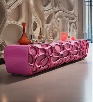 ТВ-шкаф Qili pink dream art в итальянском стиле, мебель в стиле постмодерн, Международный музейный ТВ-шкаф