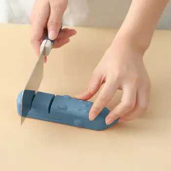 Точилка для кухонных ножей Бытовой Многофункциональный ручной точильный камень, Быстрая кухонная точилка для лезвий с алмазным покрытием