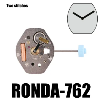 Трубка RONDA 762 high H1-H5 Механизм RONDA 762 H1-H5 Кварцевый механизм с двумя стрелками и ручкой запасные части для ремонта часов