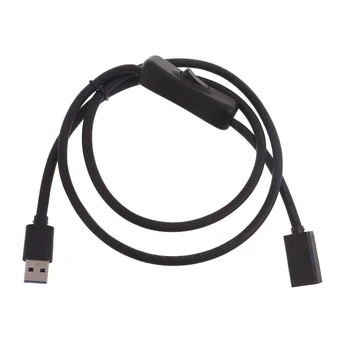 Удлинитель от мужчины к женщине, линия питания, универсальный удлинитель USB3.0 с переключателями включения-выключения USB-ламп