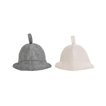 Фетровая шапочка для сауны, защитный колпачок для головы, 35x23 см, универсальный для купания или парения