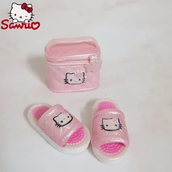 Фигурка Hello Kitty Sanrio 3 см My Melody Аниме Kawaii Cinnamoroll Kuromi Cat Action Коллекция Материалов Подарки Игрушки для детей