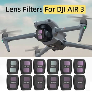Фильтры для объектива камеры DJI AIR 3 Drone Gimbal UV CPL ND8/16/32/64/256/1000 Наборы фильтров NDPL Night Star Аксессуары для фотосъемки