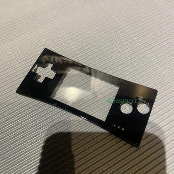 Черный Передний чехол для GameBoy Micro Fashion Style с передней лицевой панелью для системы Nintend GBM