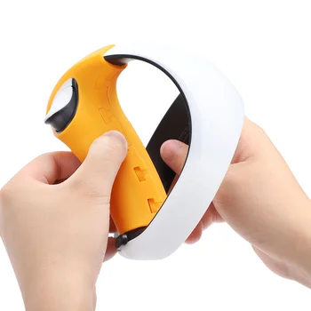 Чехол для контроллера Hifylux для Playstation VR2, силиконовый чехол, защитные накладки для PS VR2, часть оранжевого цвета