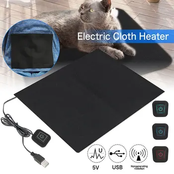 Электрический обогреватель одежды USB с регулируемой температурой 5 В, Простыня с зимним подогревом для ткани, грелка для талии, планшет, Электронагревательный лист.